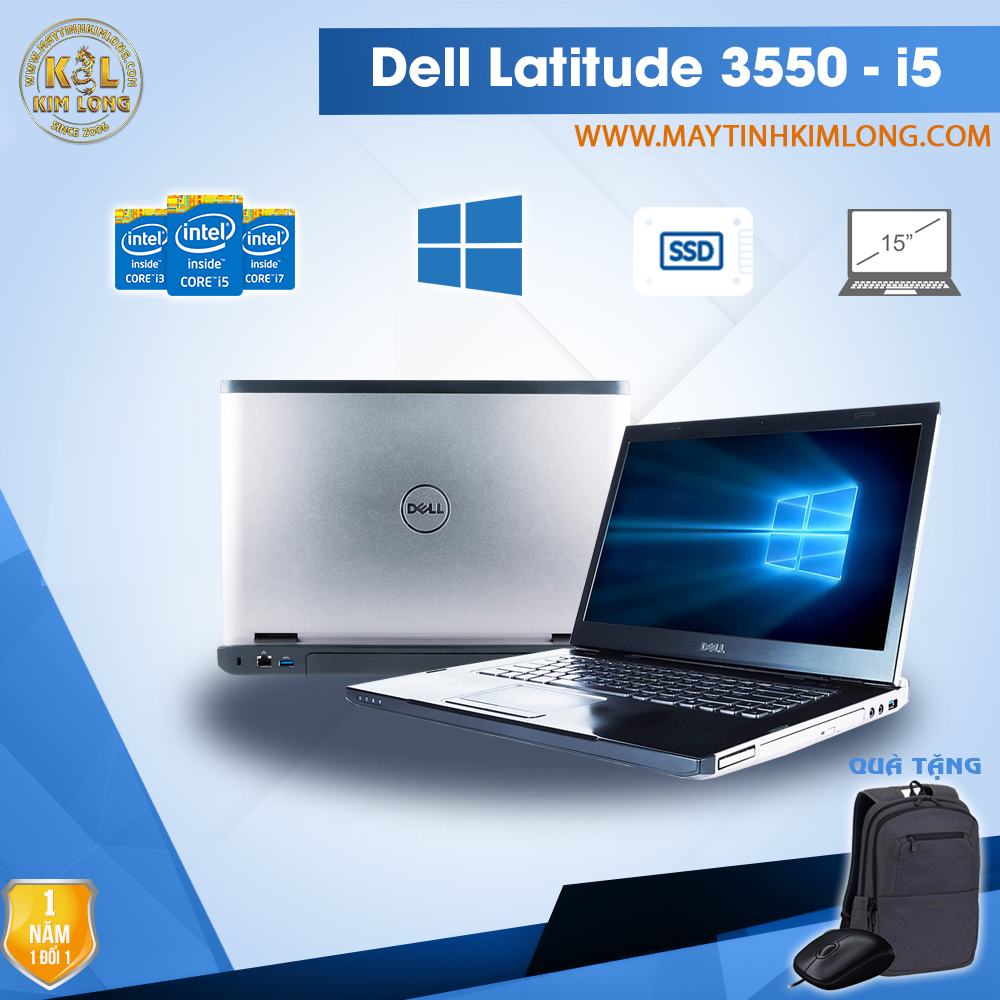 Laptop Dell Latitude 3550 i5 5200U/4GB/SSD120GB - 15.6 inch